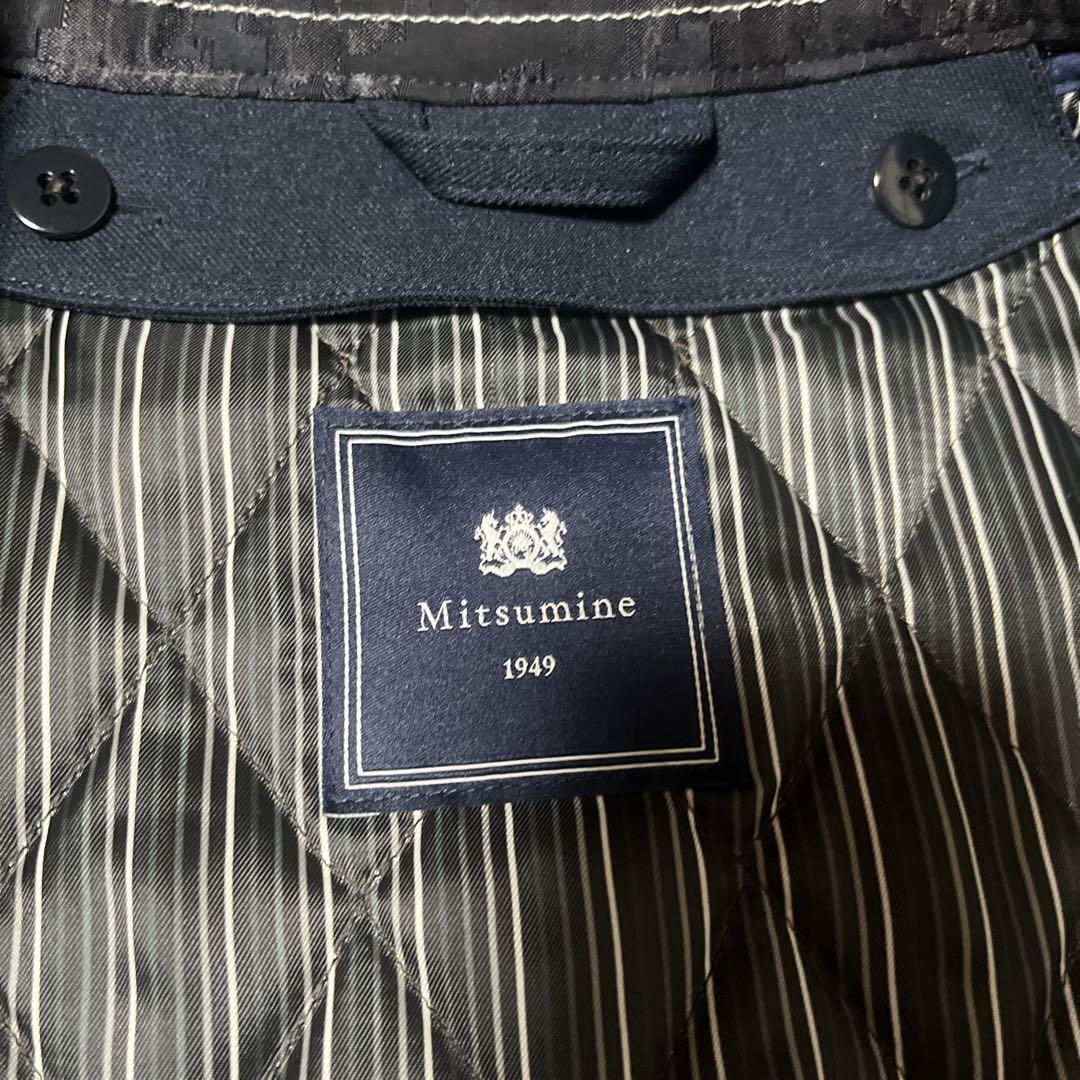 極美品 未使用級 mitsumine ステンカラー コート ネイビー L