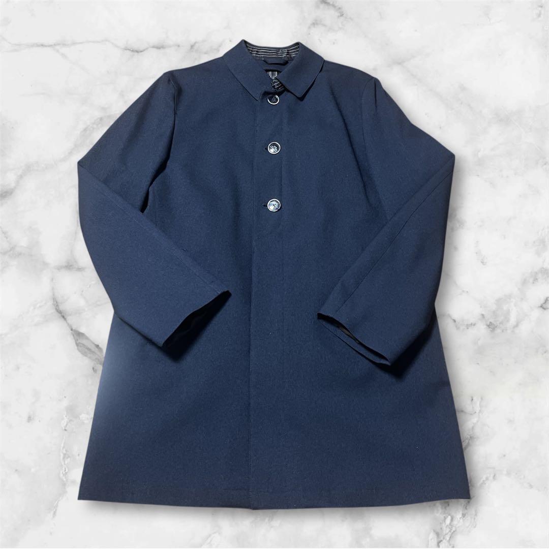 極美品 未使用級 mitsumine ステンカラー コート ネイビー L