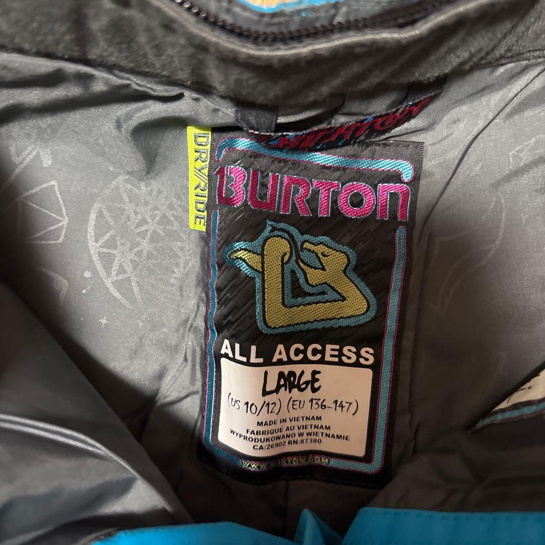 BURTON 子ども用 スノーボードウェアセット Lサイズ