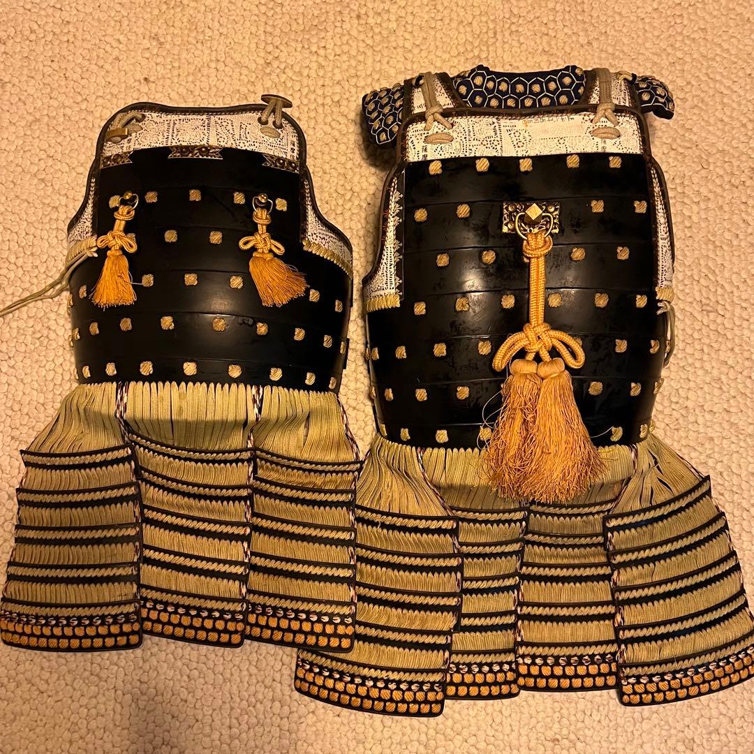 希少です！ 光忍作【薩摩丸武工房製】鉄地黒塗胴鎧 草摺り（七枚綴）