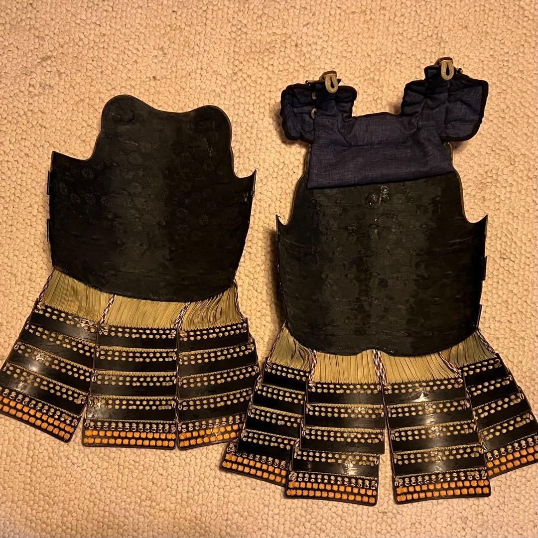 希少です！ 光忍作【薩摩丸武工房製】鉄地黒塗胴鎧 草摺り（七枚綴）