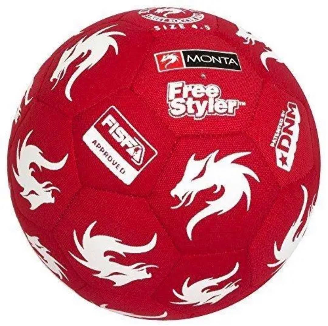 MONTA フリースタイルフットボール用 ボール SHINJI RED