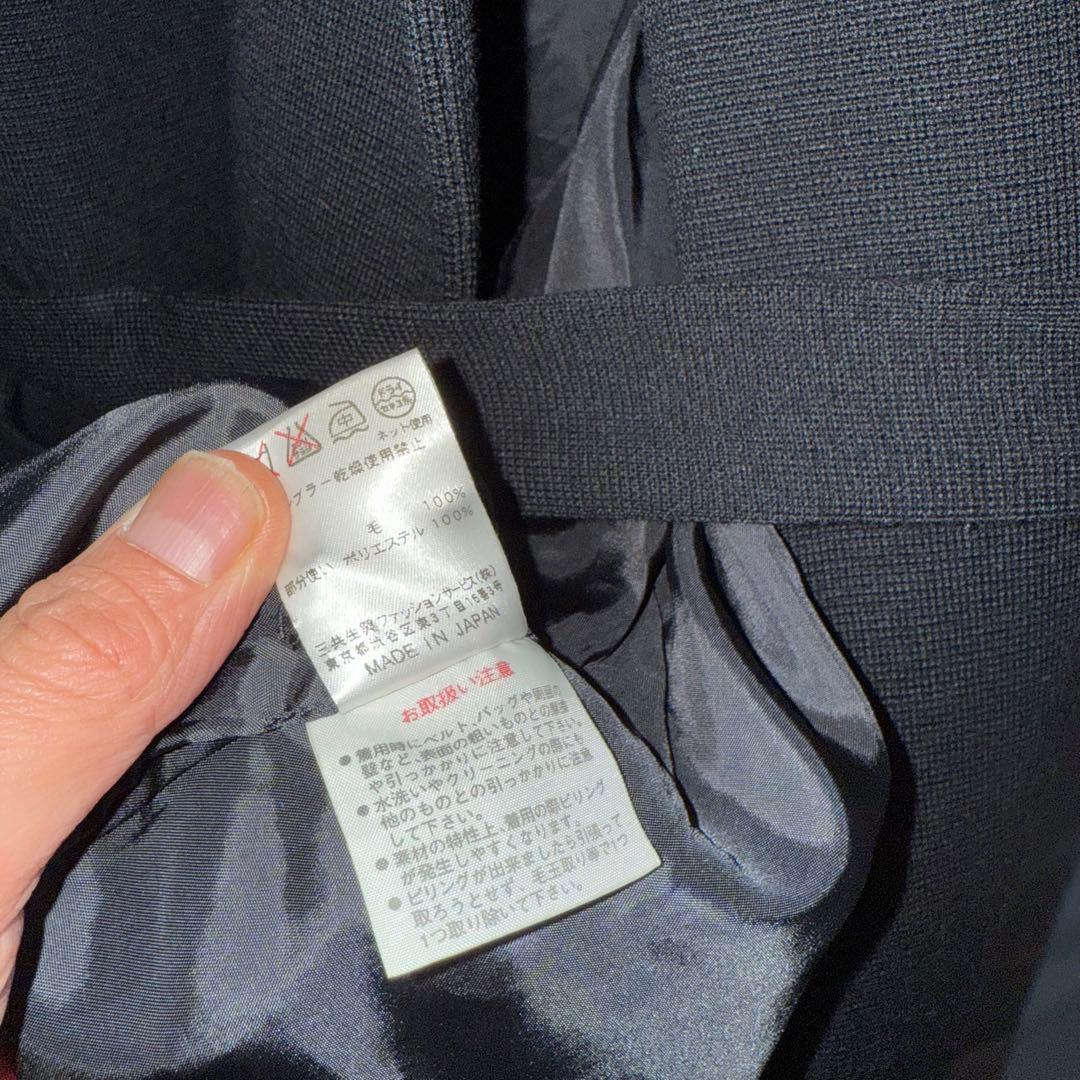 LEONARD レオナール　ニットコート 花柄　トリム　13　大きいサイズ 黒