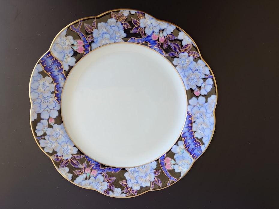 深川製磁 金襴桜 中皿 工芸品 WSO5617881639