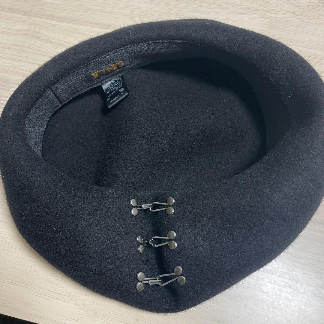 カシラ　ベレー帽　黒