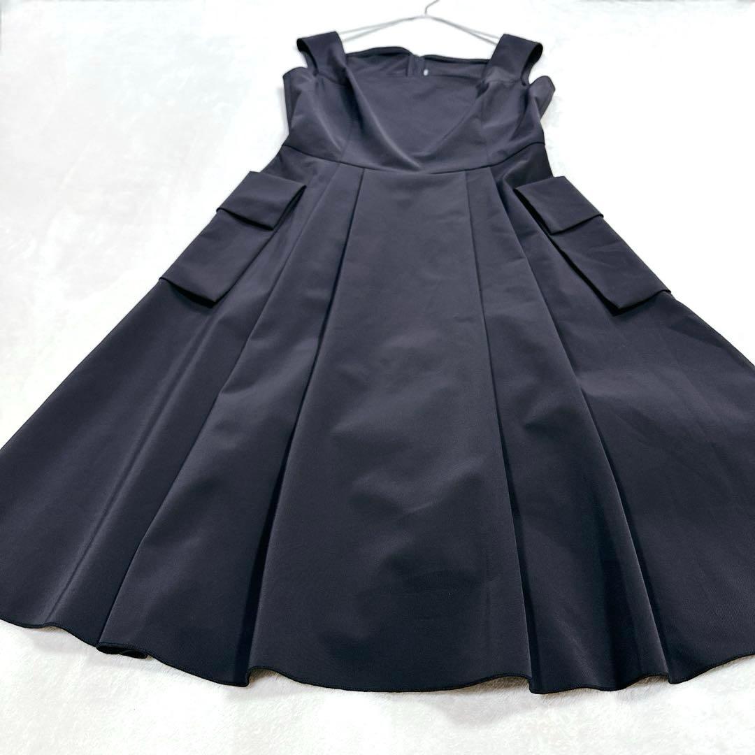 極美品 40 ホリードレス フォクシーニューヨーク ワンピース ブラック ドレス