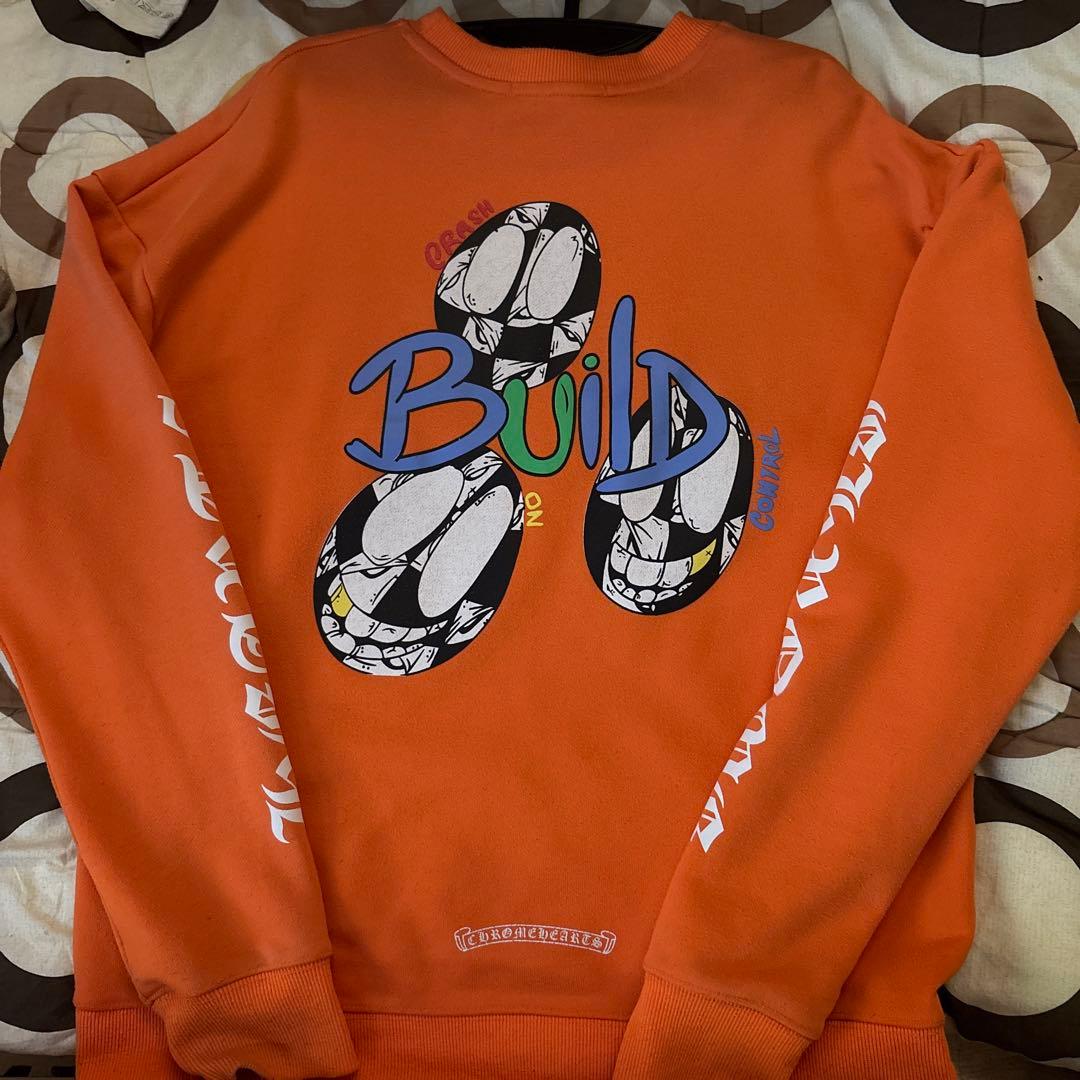 トップス Chrome Hearts Build Link Crewneck Orange