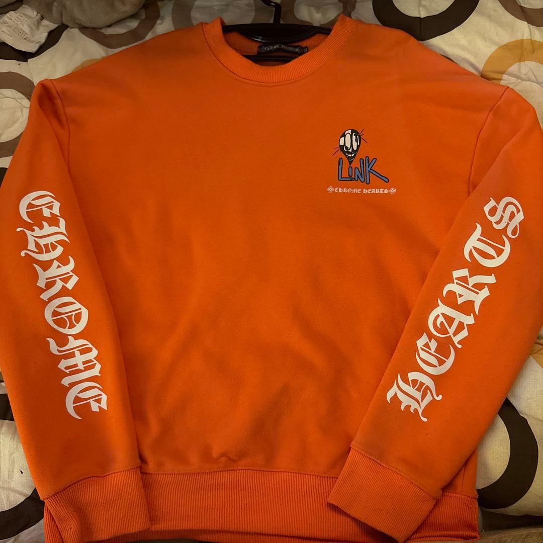 トップス Chrome Hearts Build Link Crewneck Orange