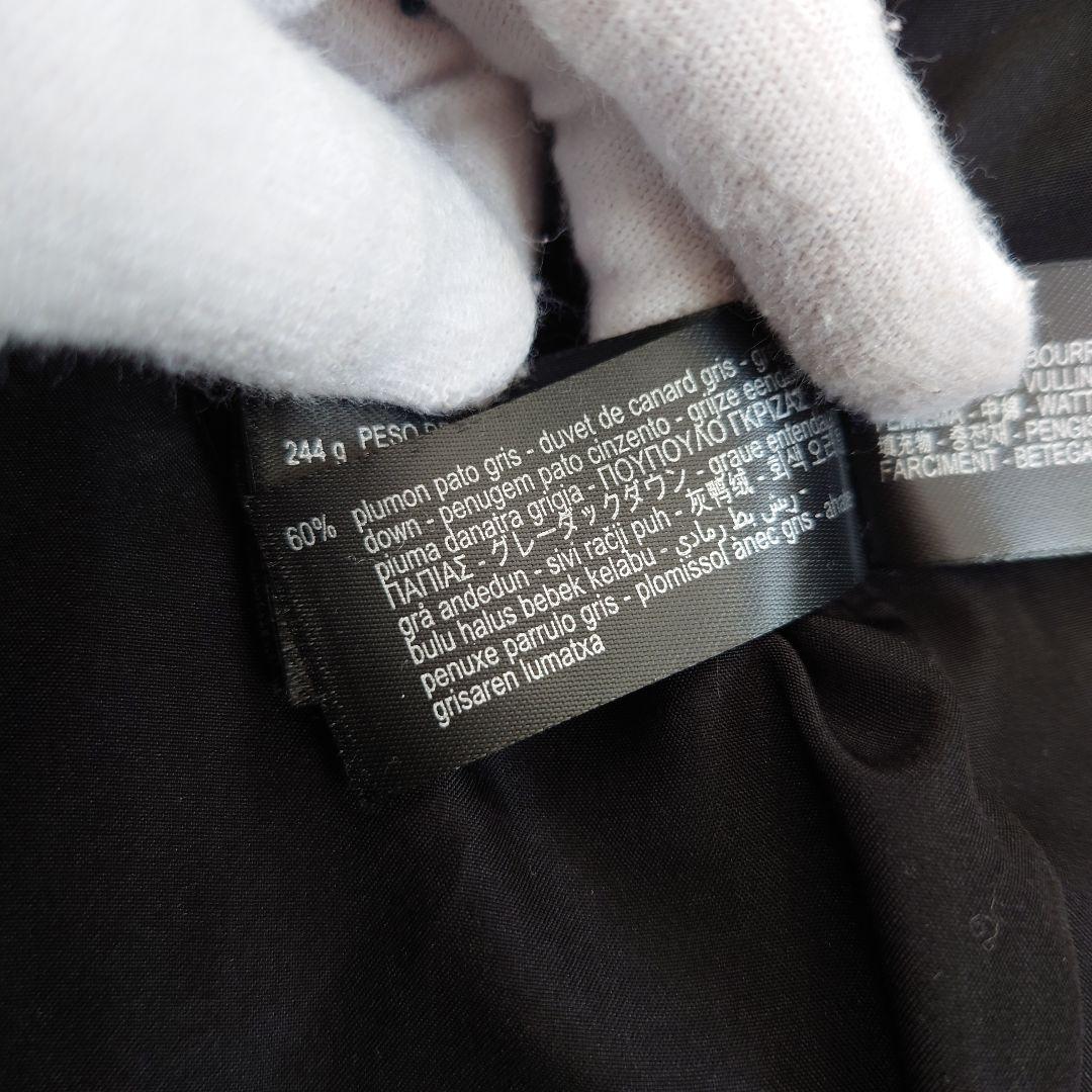 ZARA ザラ フェイクファー ロングダウンコート　ウエストベルト　M 黒