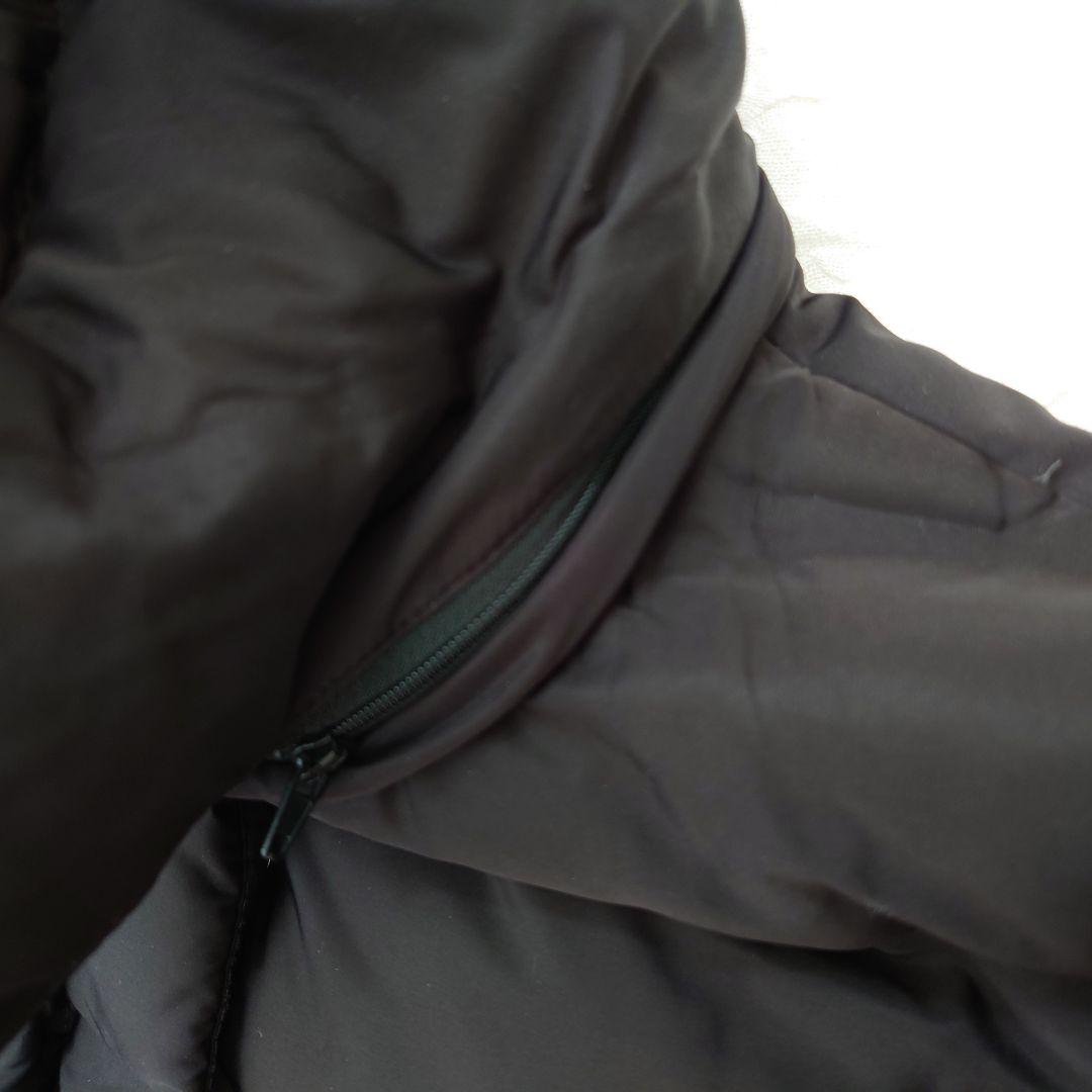 ZARA ザラ フェイクファー ロングダウンコート　ウエストベルト　M 黒