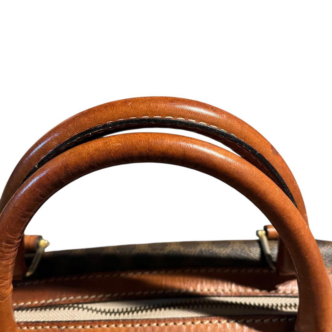 CELINE セリーヌ マカダム柄 ミニボストンバッグ ファスナー交換済 美品