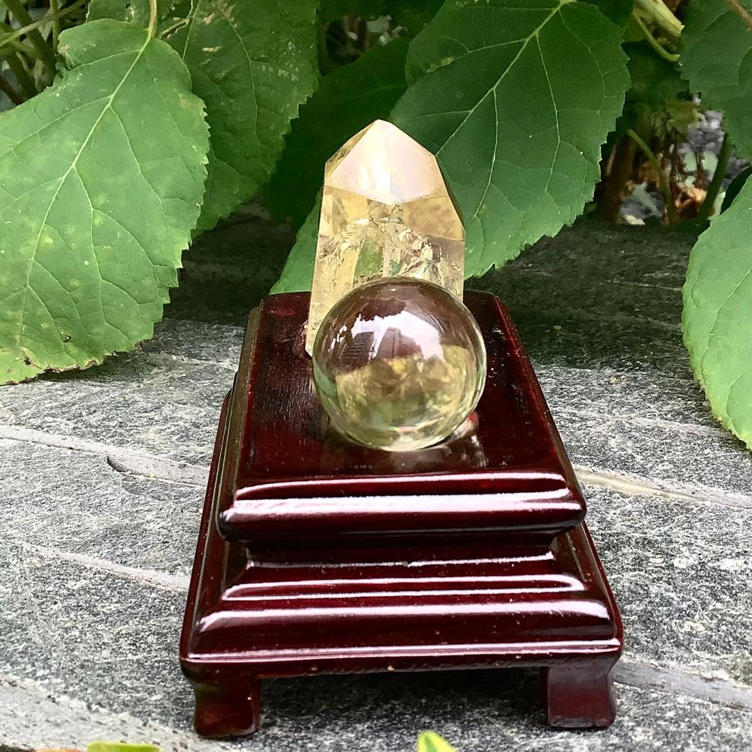 ✳世界に類無し‼️ 天川村レモン水晶*安心の外部鑑定書付　非加熱処理の無垢状態‼️