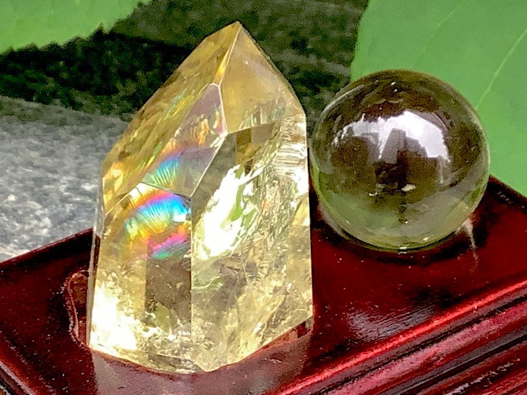 ✳世界に類無し‼️ 天川村レモン水晶*安心の外部鑑定書付　非加熱処理の無垢状態‼️