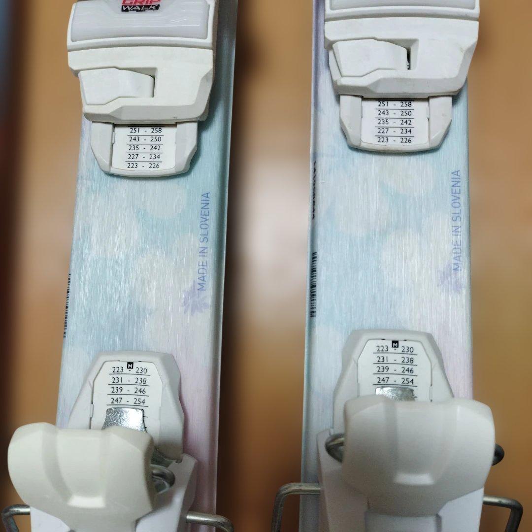 スキー板120、ポール、ブーツ3点セット