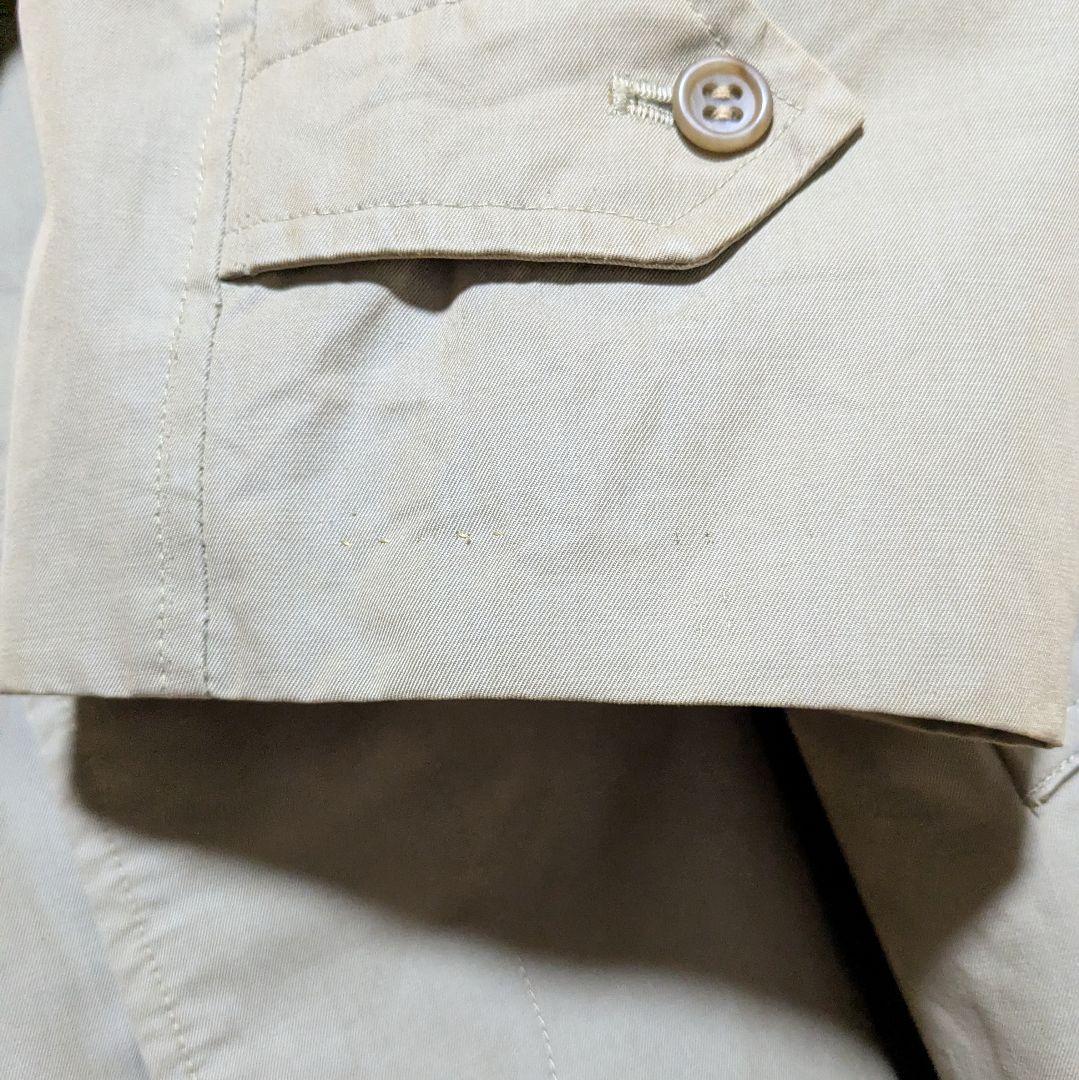 英国製 80〜90s バーバリー ステンカラーコート メンズ コットン 玉虫 7