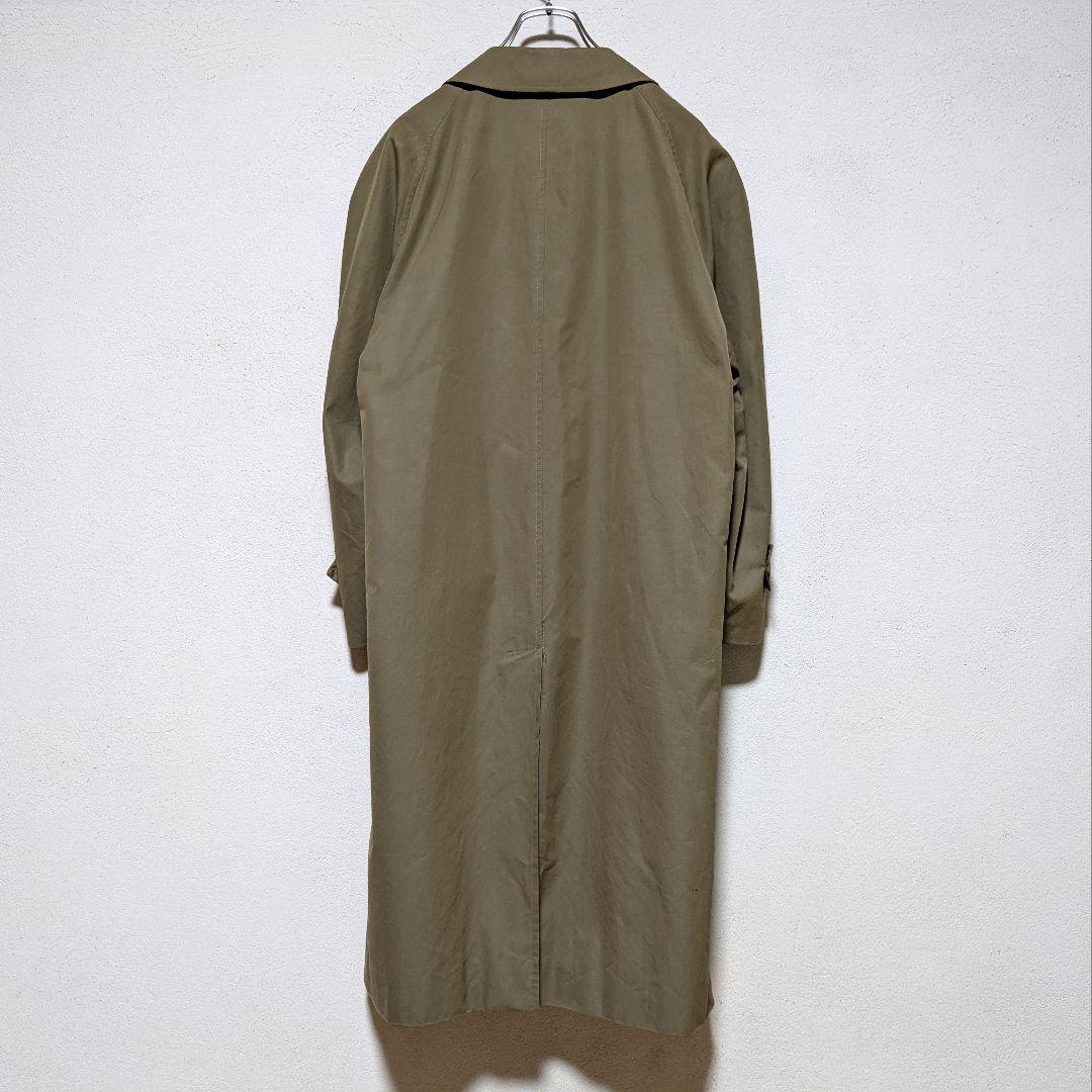 英国製 80〜90s バーバリー ステンカラーコート メンズ コットン 玉虫 7