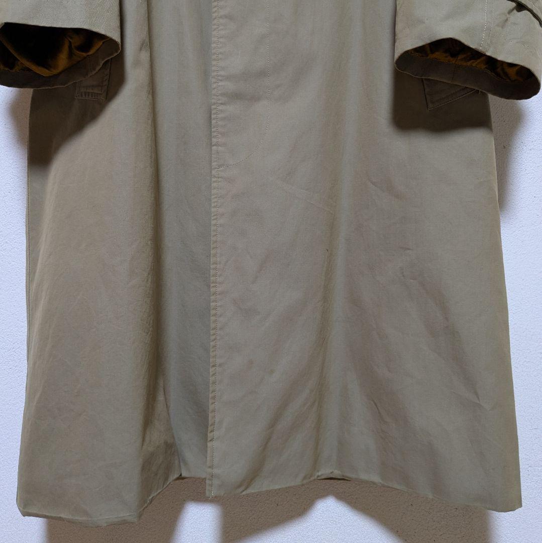 英国製 80〜90s バーバリー ステンカラーコート メンズ コットン 玉虫 7