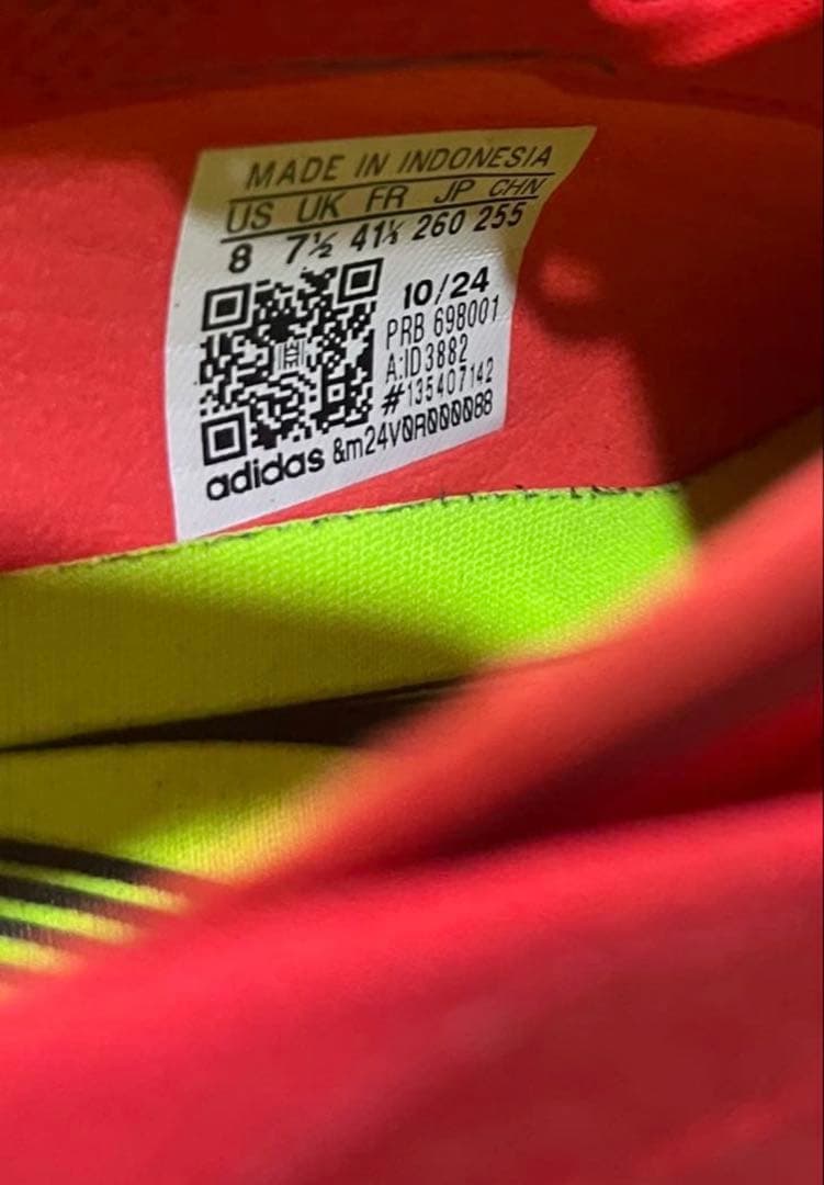 アディダス　美品　プレデター ELITE FG 天然芝用　ID3882 26