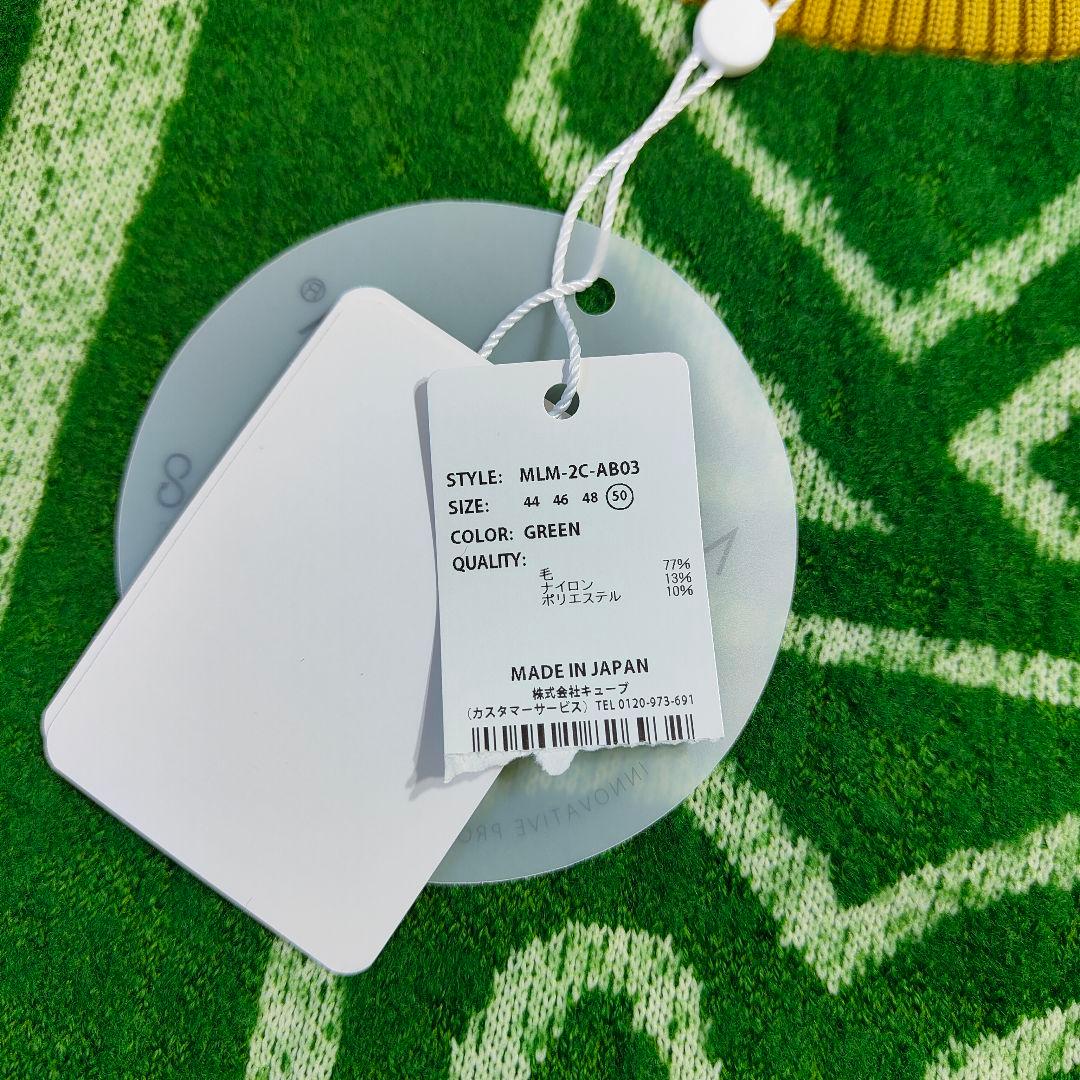 新品タグ付き　MARK&LONA サイズ XL　ウールクルーネック バイカラー