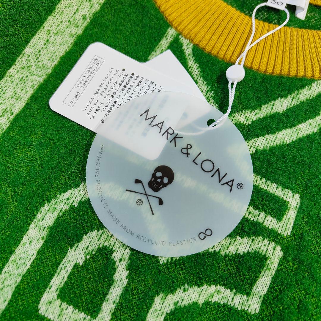 新品タグ付き　MARK&LONA サイズ XL　ウールクルーネック バイカラー