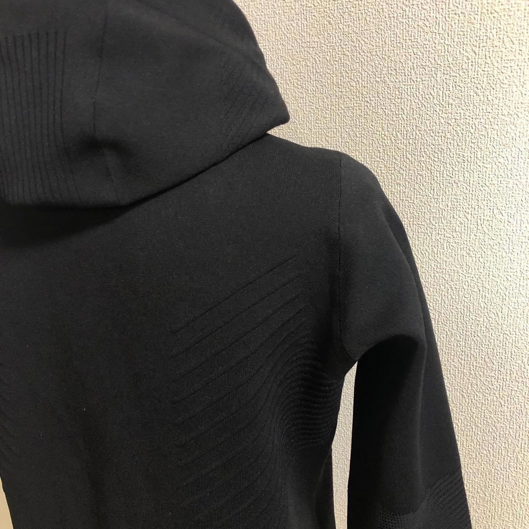 デサント オルテライン★ダブルジップ パーカー ブラック Sサイズ