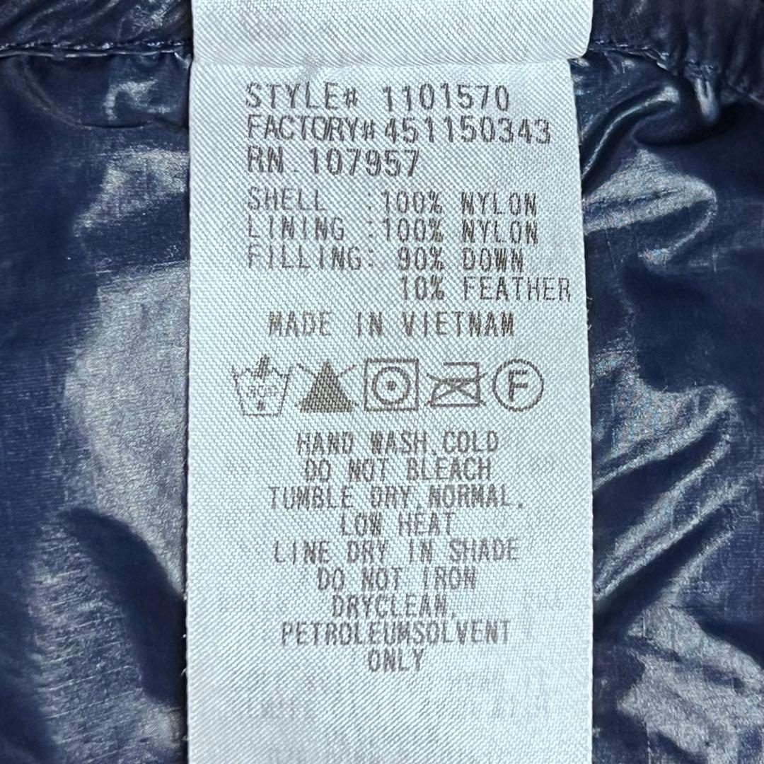 mont-bell ダウン プリント ハンテン ネイビー M 総柄