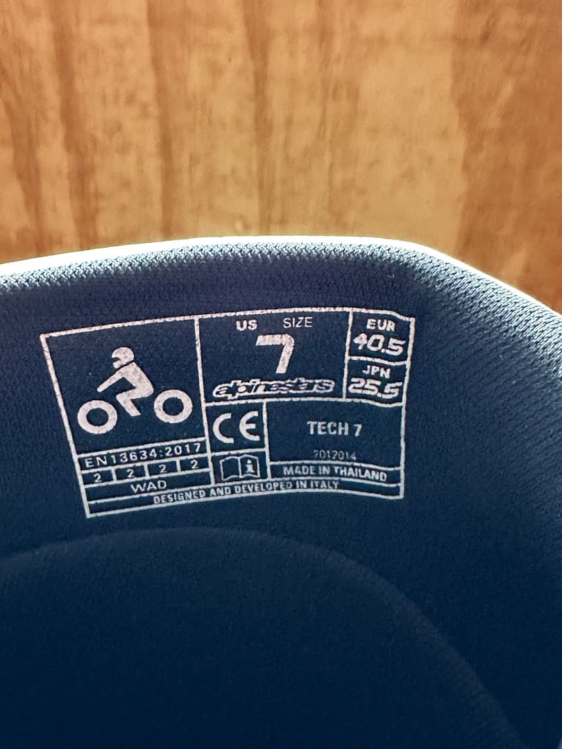 Alpinestars Tech 7 ブーツ US7 25.5cm