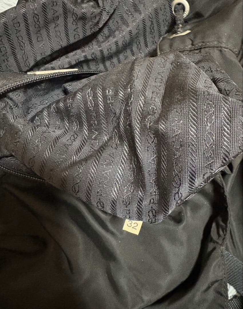 PRADA ブラックナイロンバックパック リュック　プラダ