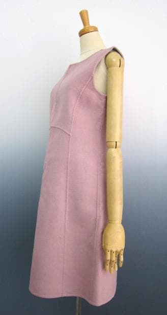 マックスマーラ　ローズピンク　クチートアマーノ ウールワンピース