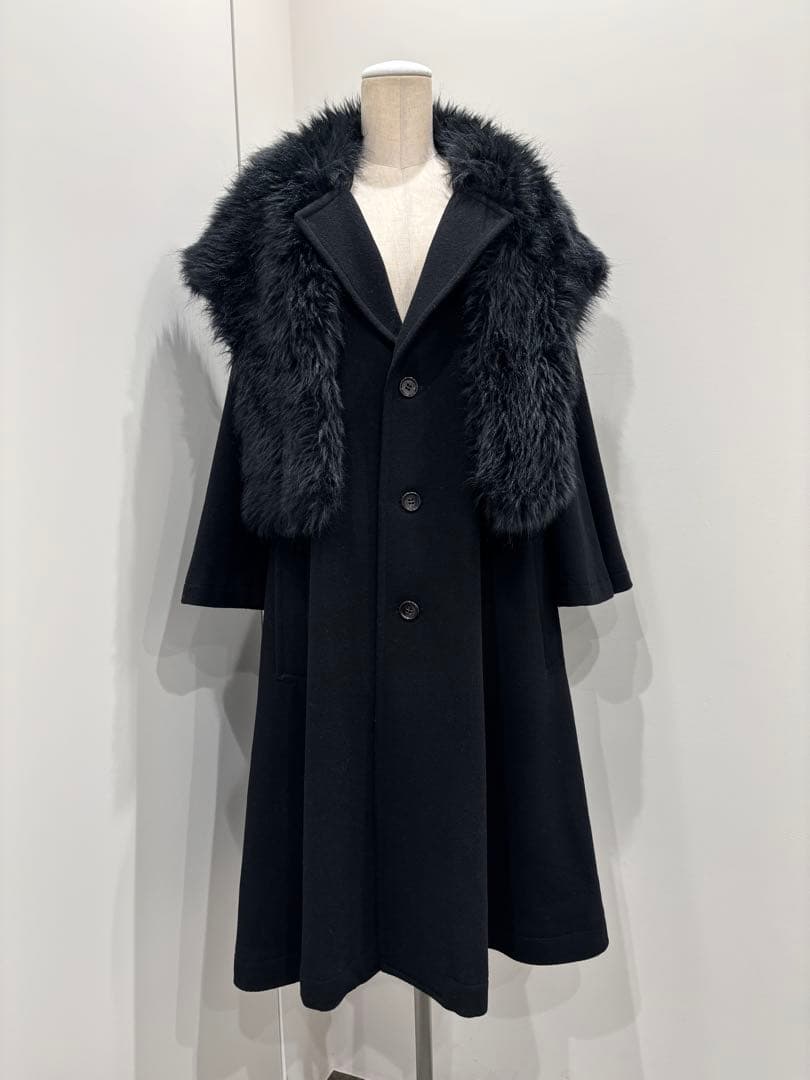 ［80年代］コムデギャルソン　ファーケープコート　ヴィンテージ　アーカイブ