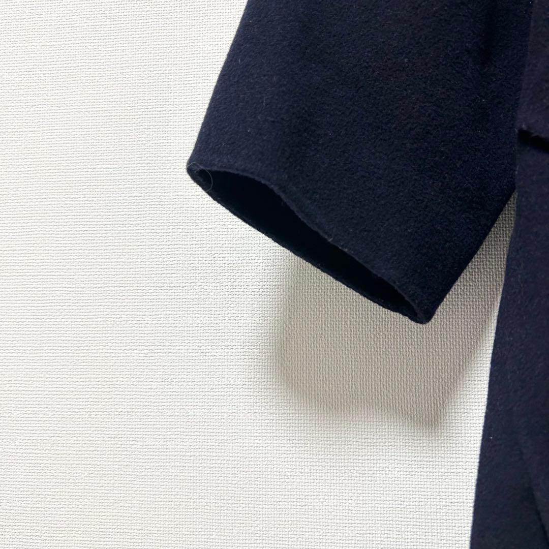 ルシェルブルー　フードオーバーコート　ネイビー