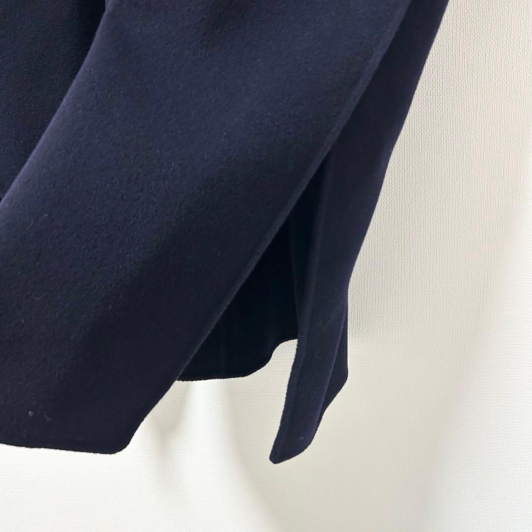 ルシェルブルー　フードオーバーコート　ネイビー