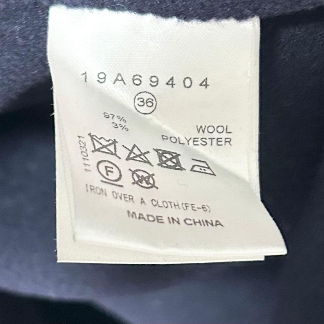 ルシェルブルー　フードオーバーコート　ネイビー