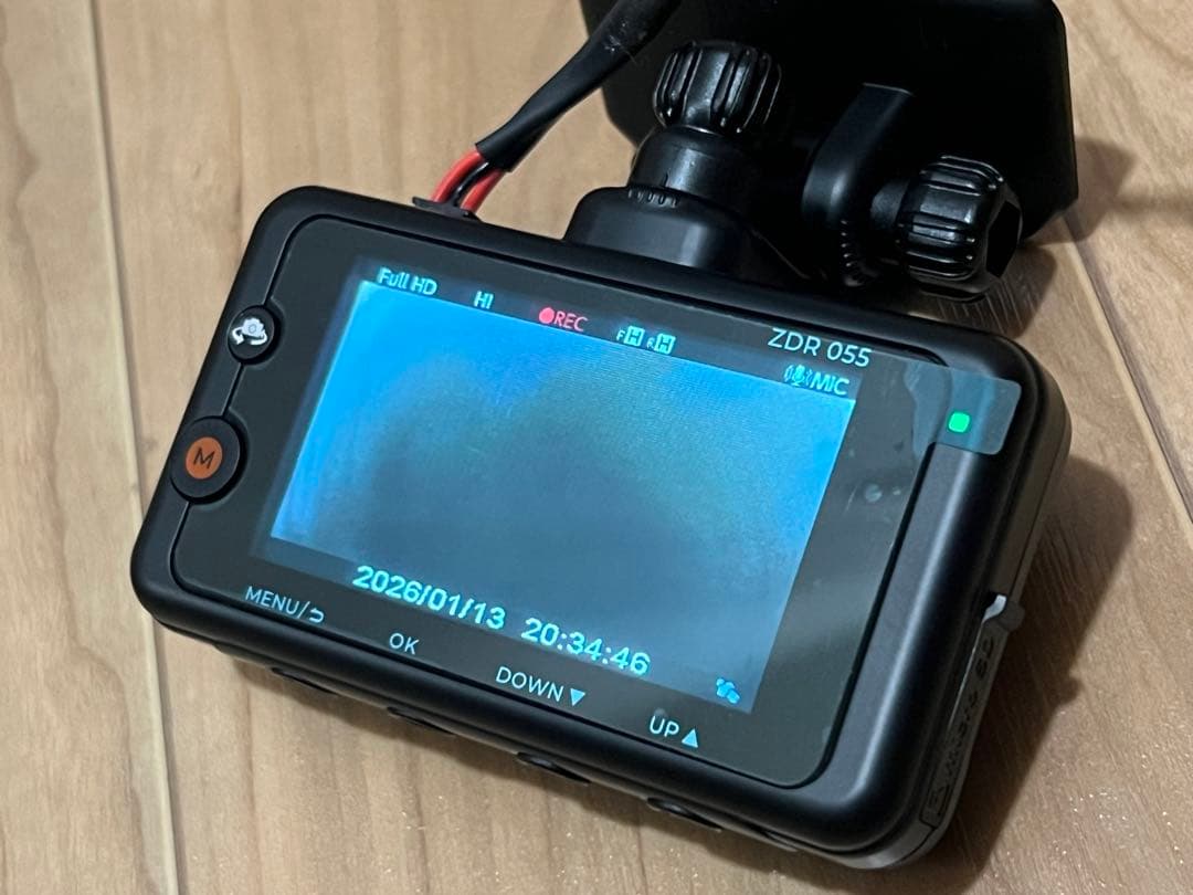 COMTEC ●ZDR 055 ●ドライブレコーダー●前後カメラ●