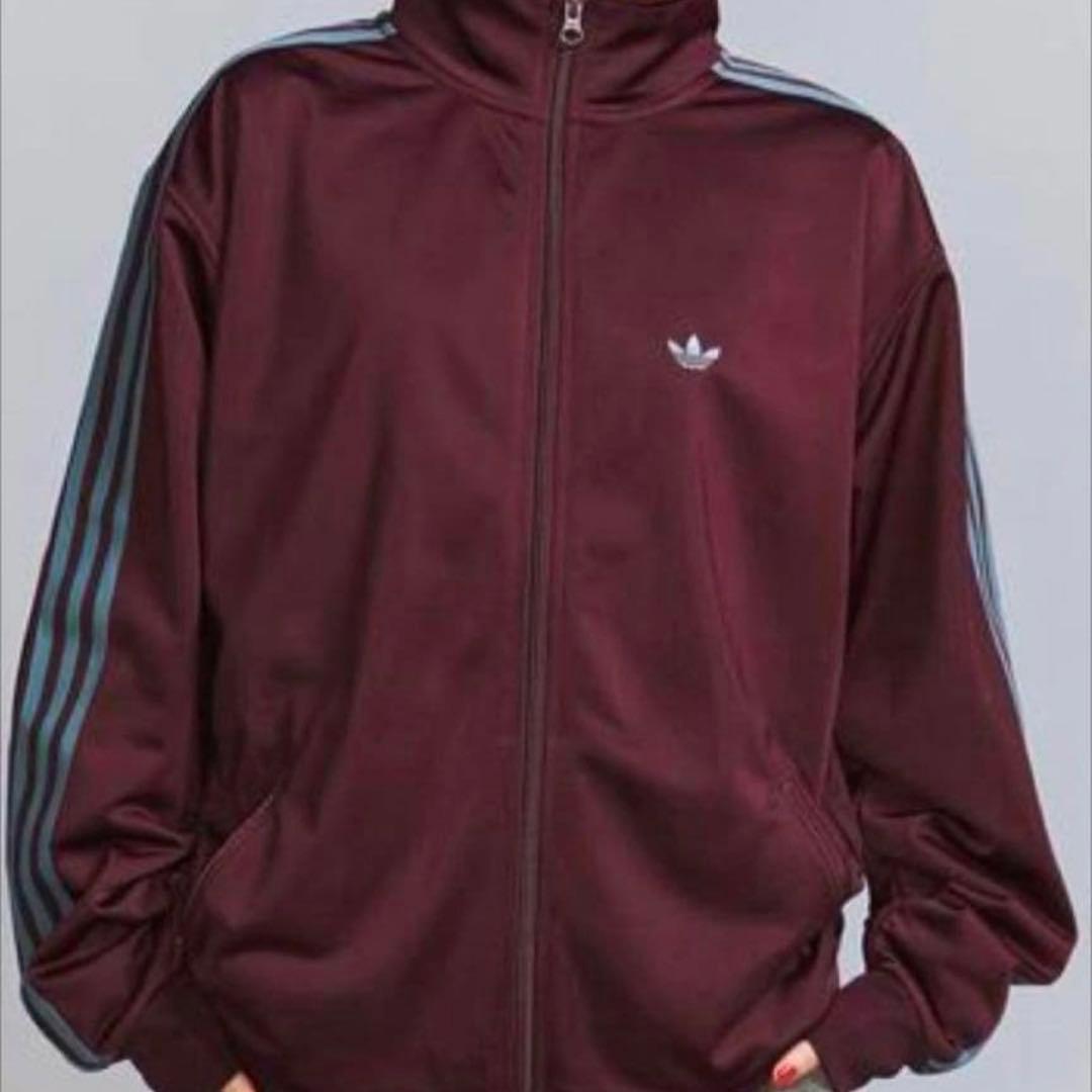 の*る様 adidas トラックジャケット 完売商品 マルーン バーガンディ 美