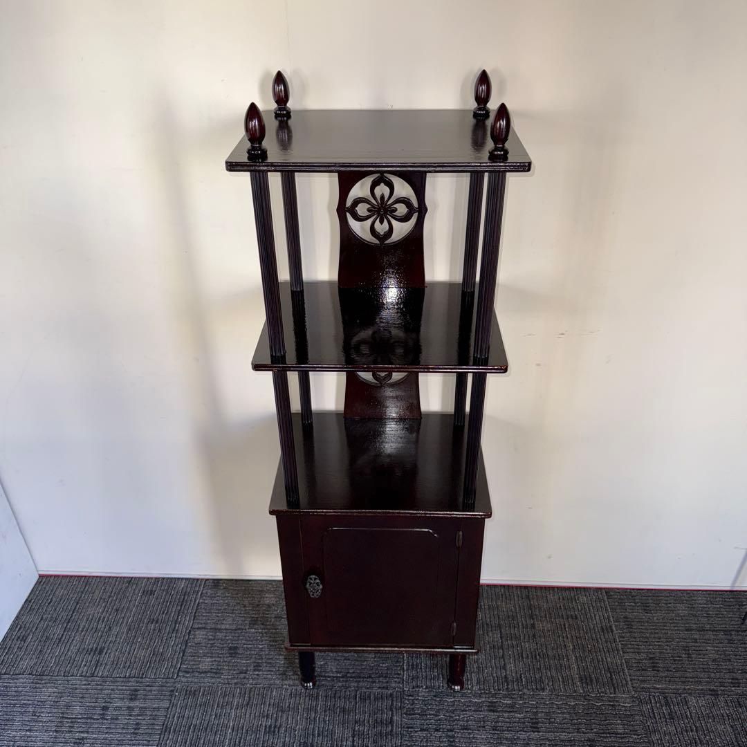 昭和レトロ　木製飾り棚　本棚 アンティーク　古家具