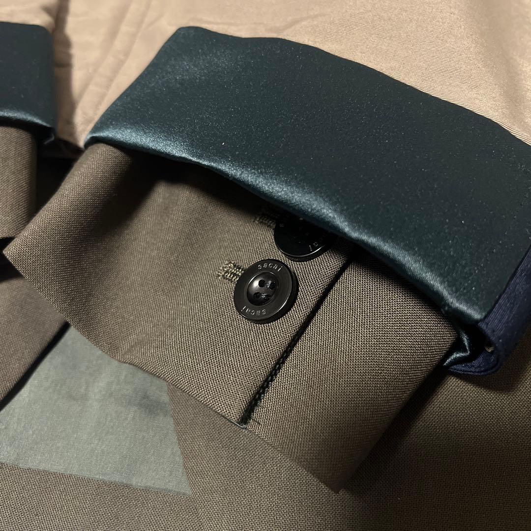 【新品未使用】sacai WOMEN Grosgrain Mix Blouson