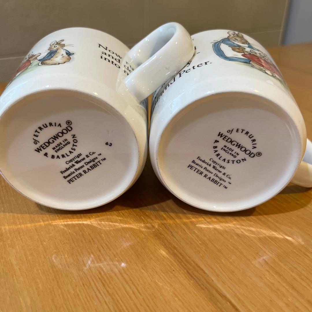 旧刻印ウェッジウッドWedgwood ピーターラビット ナーサリー3点セット