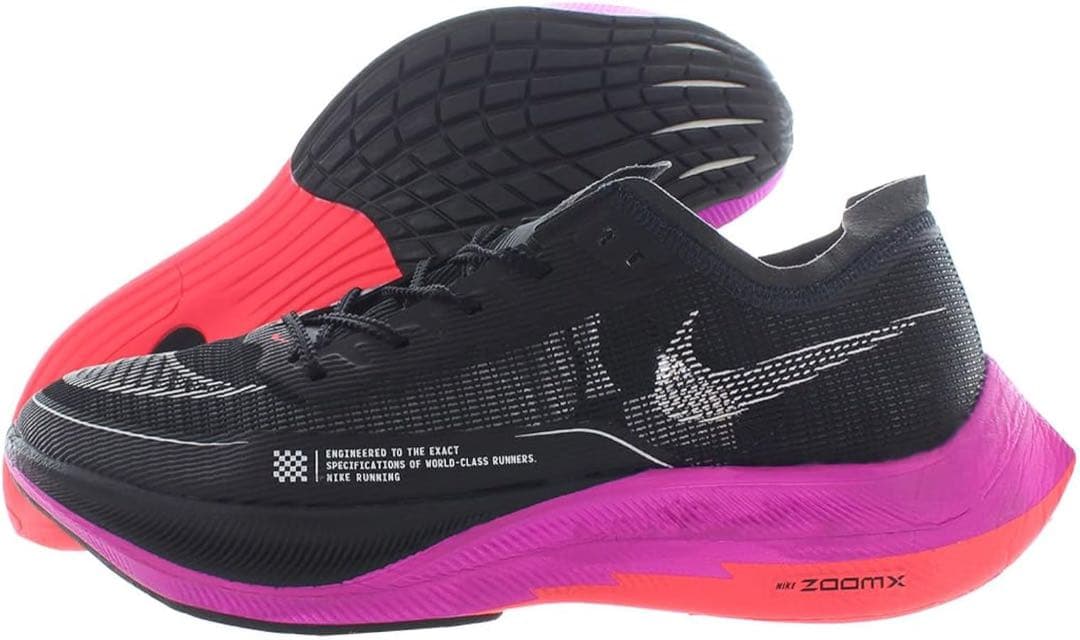 NikeヴェイパーフライNext%2 ブラック/パープル 新品 25.5