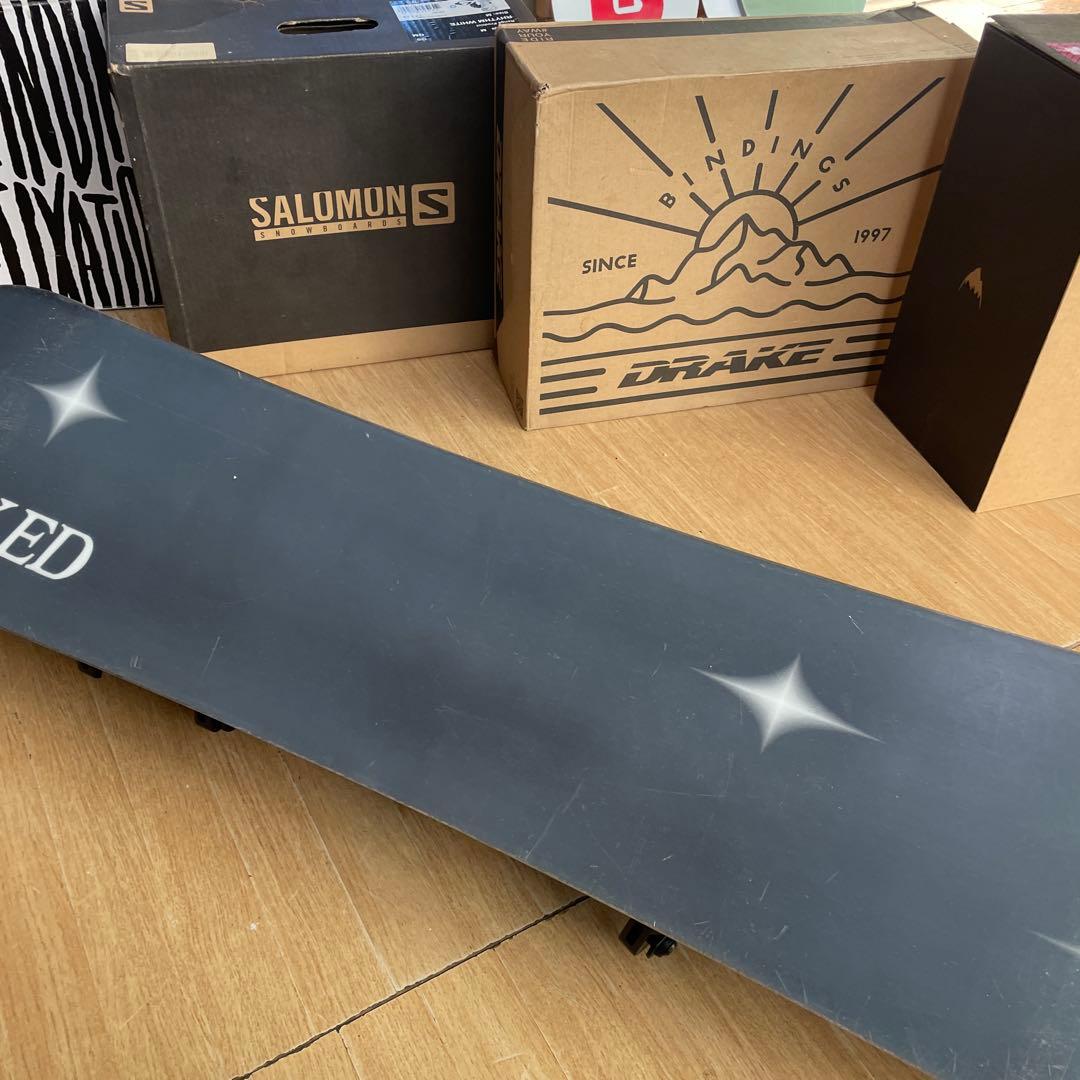 NAKID×ZUMAキッズスノーボードセット　未使用バイン付3点セット　118㎝