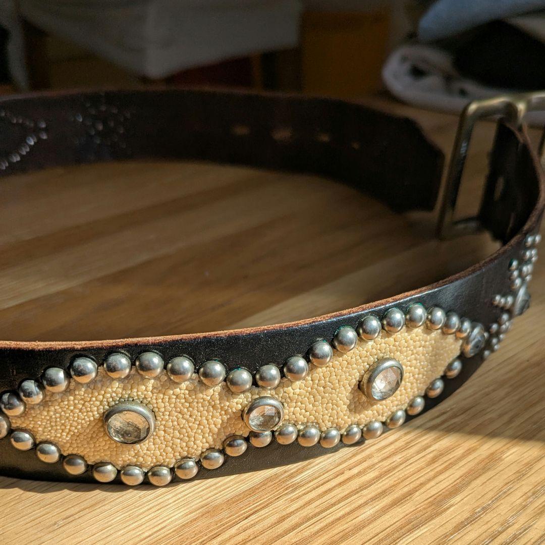 HTC スタッズ ベルト サイズ 32 ハリウッド トレーディング カンパニー