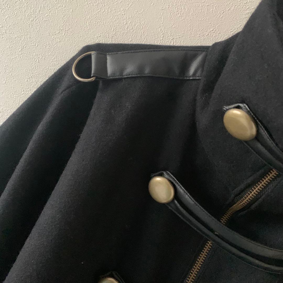 Na+H ポンチョコート ケープ マント コート ナポレオン 軍服風