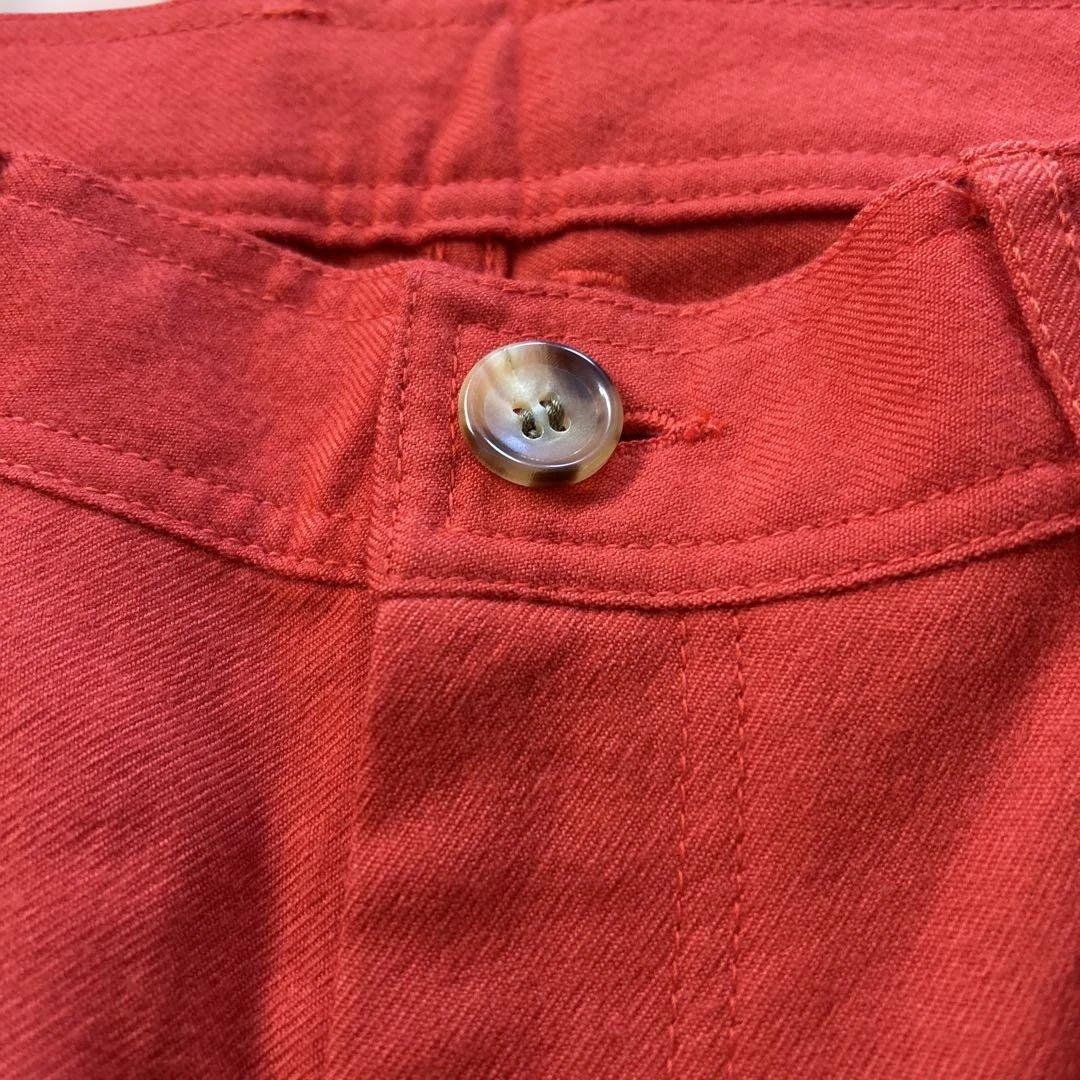 a*c様 コムデギャルソン　赤 ワイドレッグ カジュアルパンツ