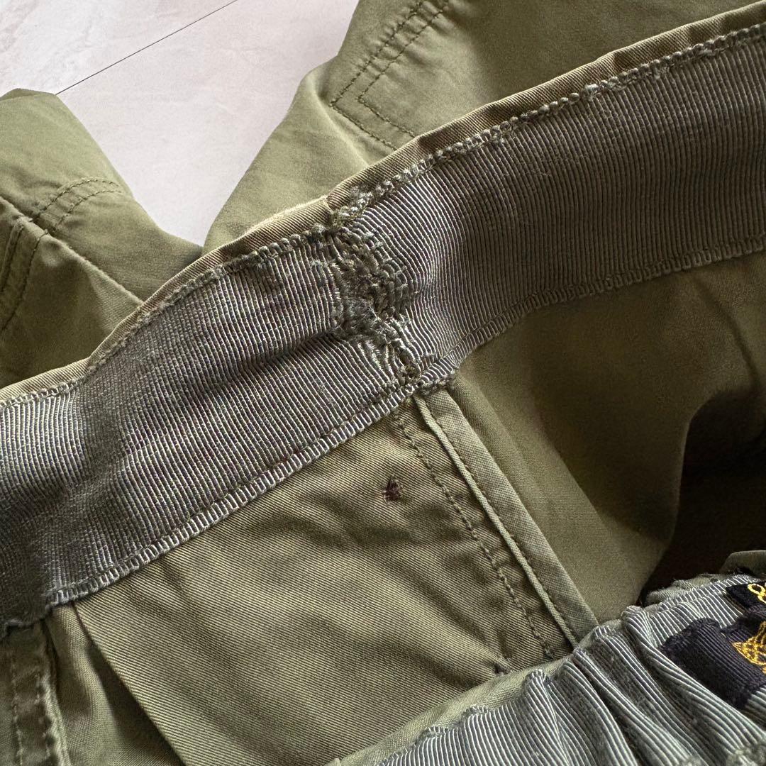 Drawer ドゥロワー　カーゴパンツ カーキ 38 ウエストゴム 日本製