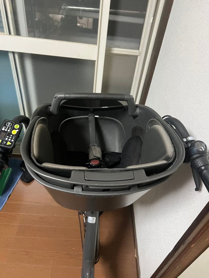 電動アシスト自転車 チャイルドシート付き グレー