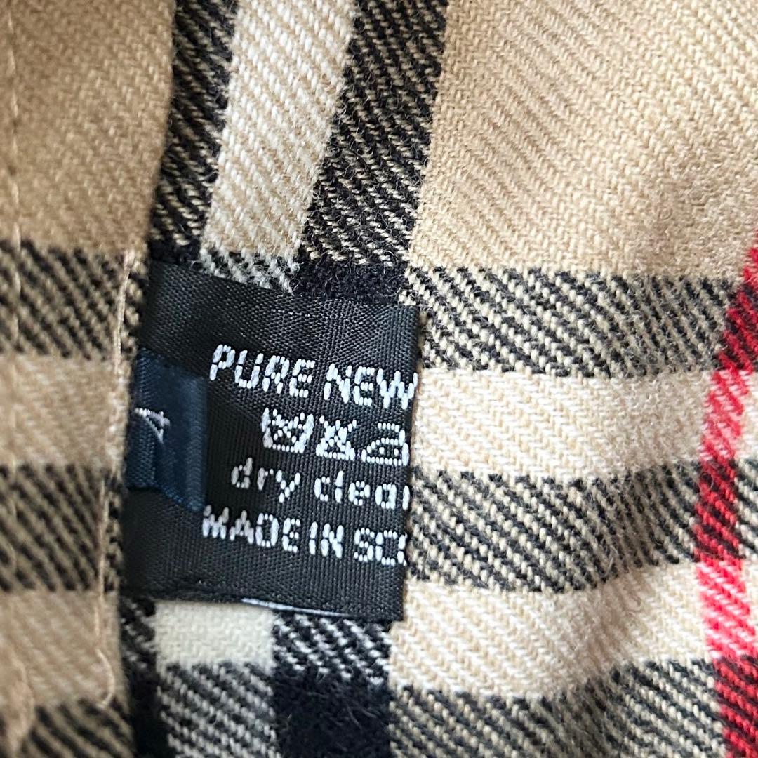 BURBERRY ラップスカート プリーツ ノバチェック ベルト ベージュ 4