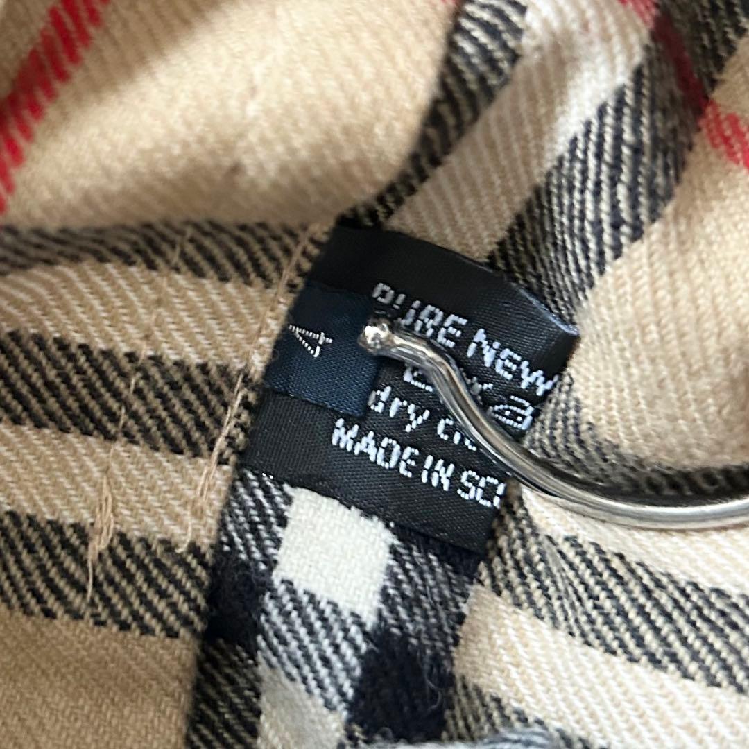 BURBERRY ラップスカート プリーツ ノバチェック ベルト ベージュ 4