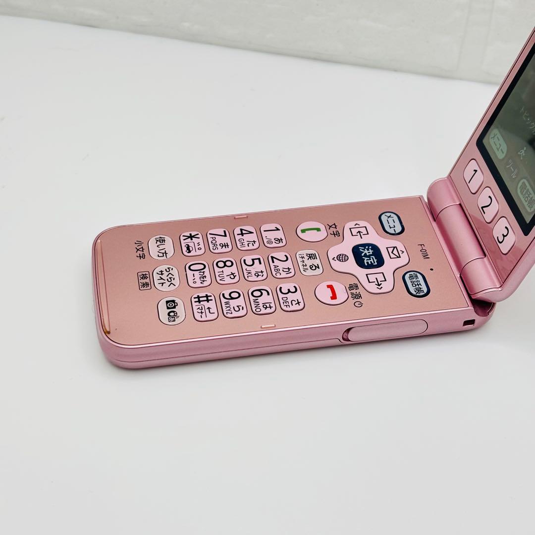 らくらくホン F-01M ドコモ ガラケー ピンク - メルカリ