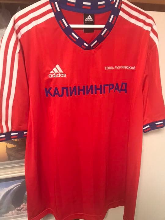 ゴーシャラブチンスキーロシアワールドカップ記念ゲームTシャツ