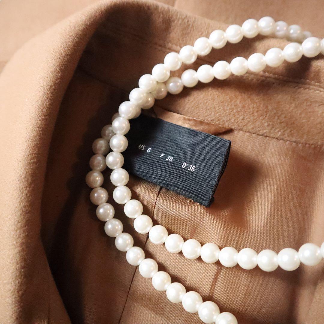 【皇室御用達80万円】AKRIS 最高級カシミヤ100% 代表作アイコンコート